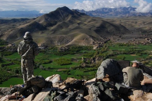 The Tangi valley in April 2009. On Saturday a U.S. military Chinook crashed under fire killing 38 people on board, including 22 members of U.S. Navy SEAL Team Six (Julius Cavendish)